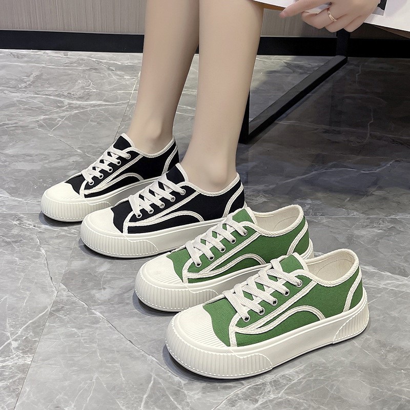 Giày thể thao nữ sneaker bigsize độn đế đẹp HAVAVA G013