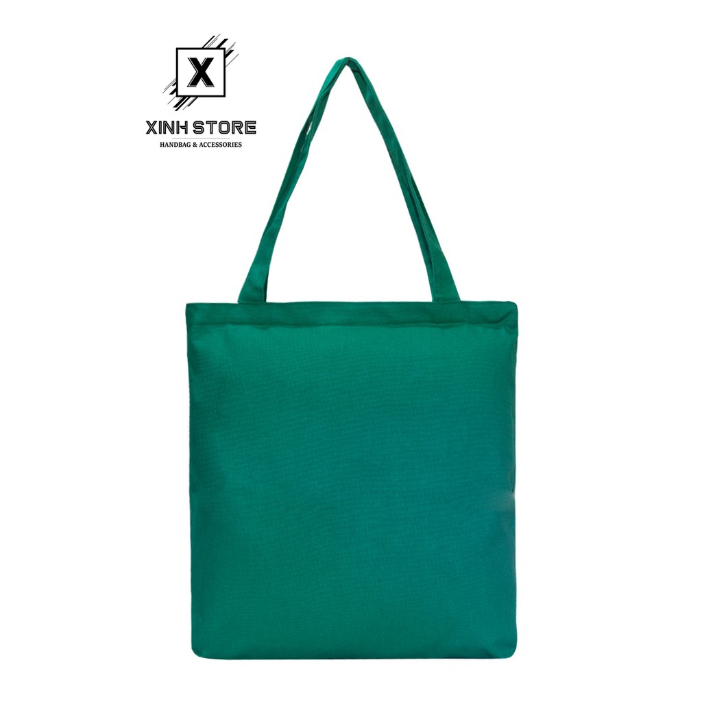 Túi Vải Đeo Vai Tote Bag Cà Rốt Xanh lá XinhStore