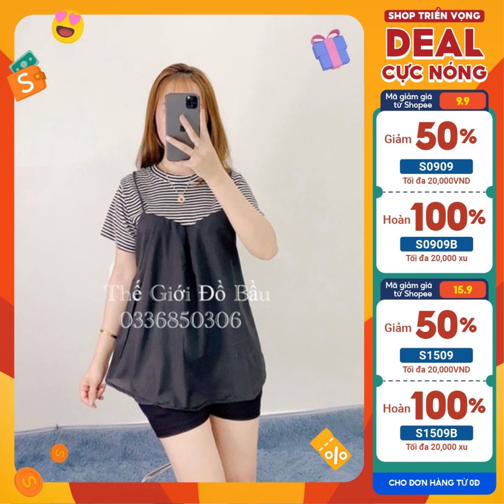 ÁO BẦU CHẤT ĐŨI XƯỚC MẶC CẢ BẦU NHỎ - BẦU TO &amp; SAU SINH