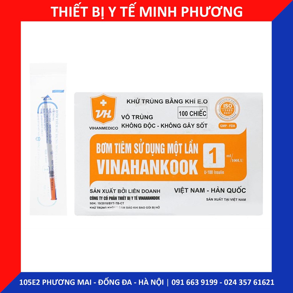 [Bán lẻ 10 chiếc] Kim bơm tiêm tiểu đường Vinahankook dùng một lần