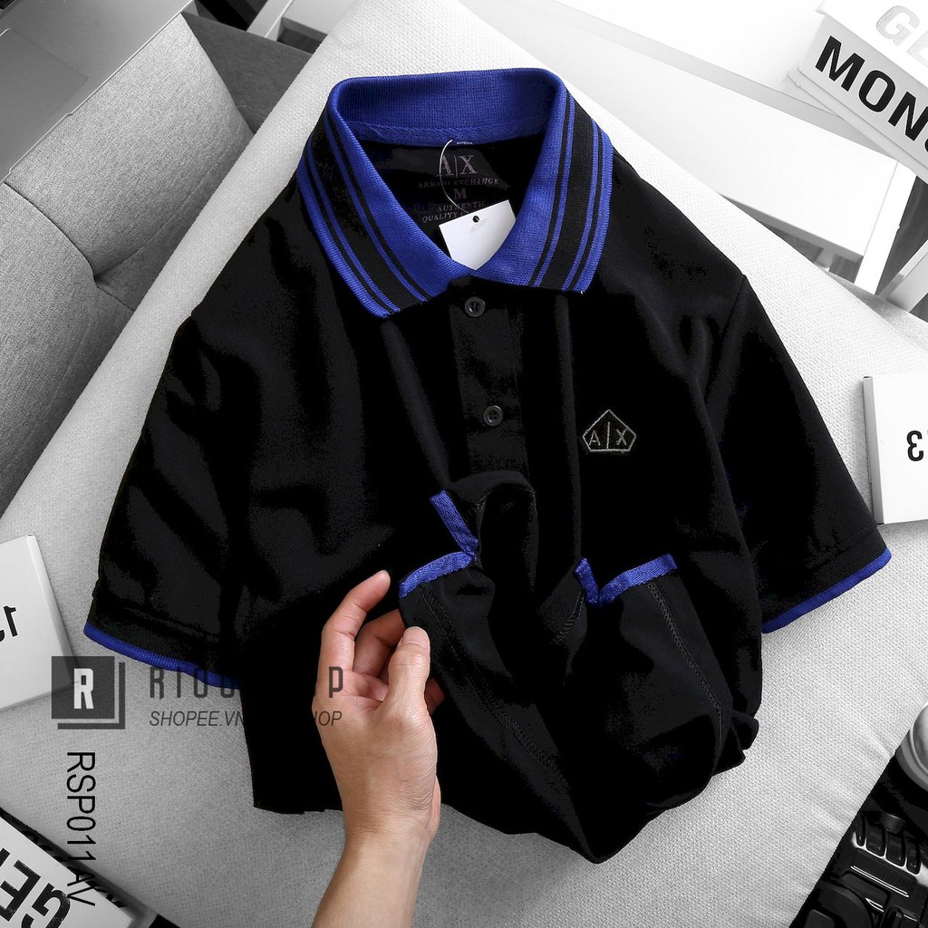 Áo thun có cổ polo, áo phông nam cá sấu polo form rộng ngắn tay đẹp trẻ trung MEN AX RSP011AV có size lớn xxl Riooshop | BigBuy360 - bigbuy360.vn