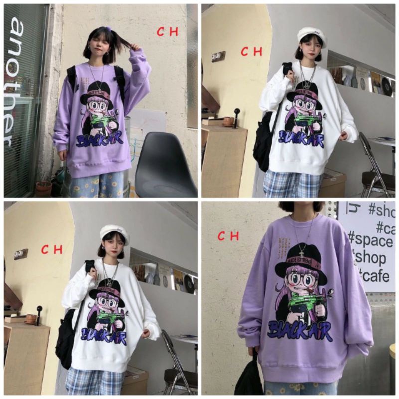 Áo Nỉ Basic Cậu Bé [FREESHIP] Sweater dài tay nỉ cotton form rộng; thời trang trend nam nữ unisex cá tính Ulzzang