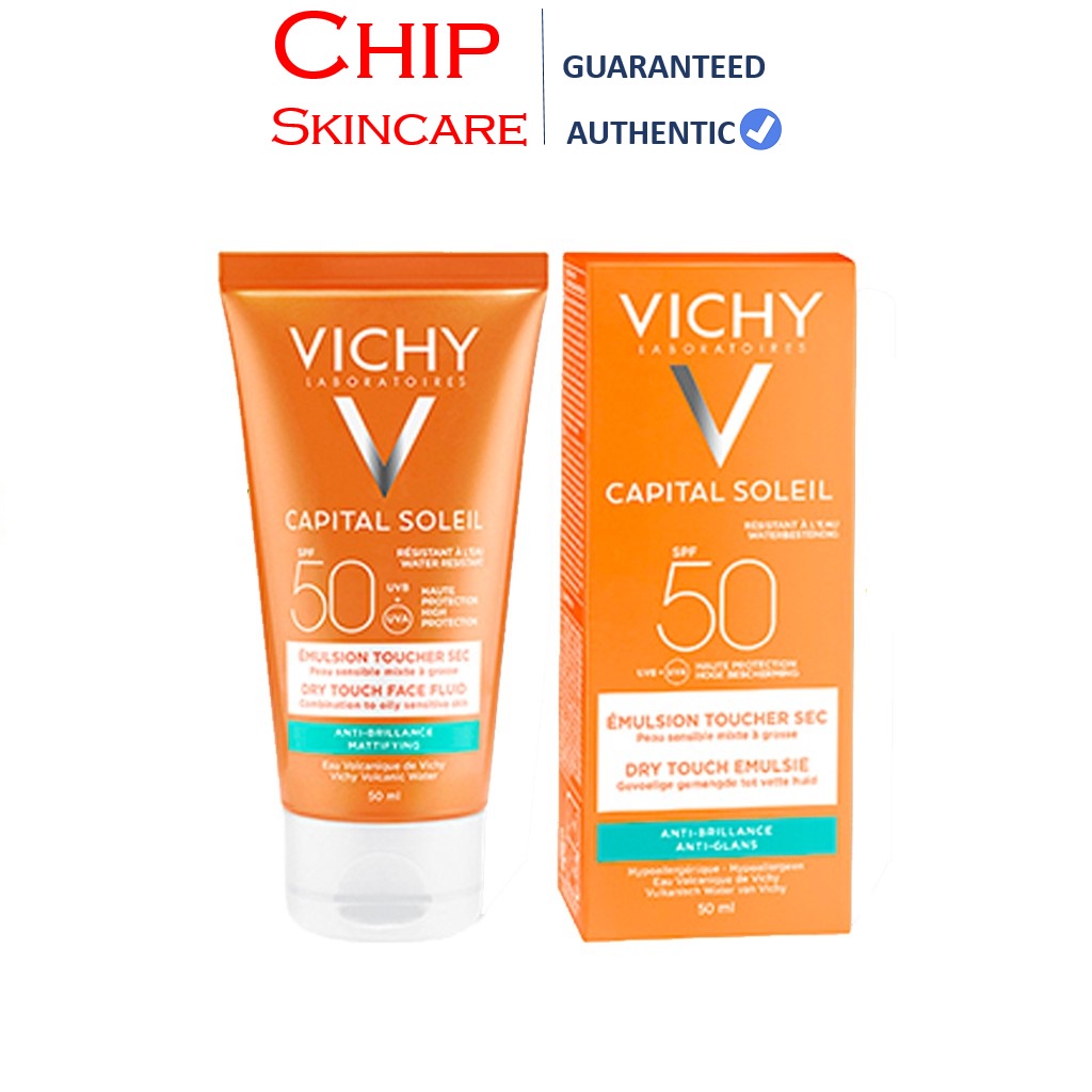 [Mẫu mới] Kem chống nắng Vichy Ideal Soleil Mattifying Dry Touch Face Fluid SPF 50