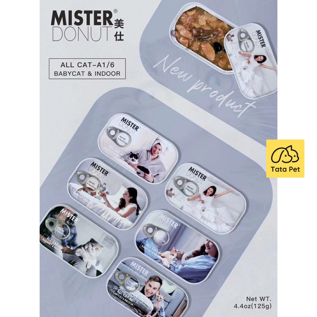 Pate MISTER DONUT DÒNG A -  Pate cho mèo cao cấp 125gr