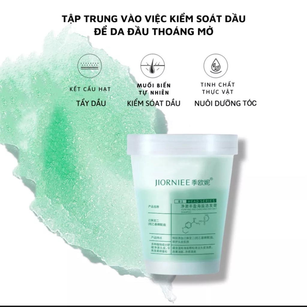 Tẩy tế bào chết cho tóc và da đầu Jiorniee