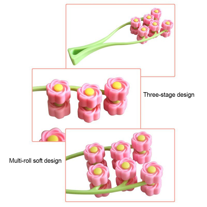 Dụng cụ lăn mát xa hình hoa thu gọn cơ mặt cho nam nữ