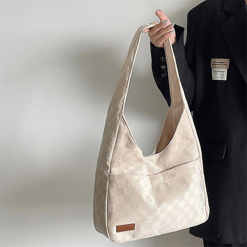 Túi xách IELGY đeo vai họa tiết kẻ sọc phong cách đơn giản chất lượng cao cho nữ