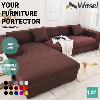Áo Bọc Ghế Sofa 2 / 3 Chỗ Ngồi Hình Chữ L Chống Trượt