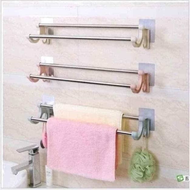 (giá sỉ) Thanh inox treo khăn nhà tắm tiện dụng