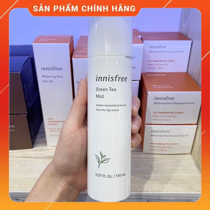 ☘️XỊT KHOÁNG TRÀ XANH INNISFREE [Hàng Chuẩn] + cấp ẩm, dưỡng da☘️