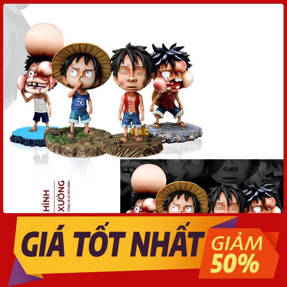 Mô hình Luffy mũ rơm One Piece vừa bị đánh bầm dập Cao 15cm - Tượng Figure Monkey D.Luffy Vua Hải Tặc