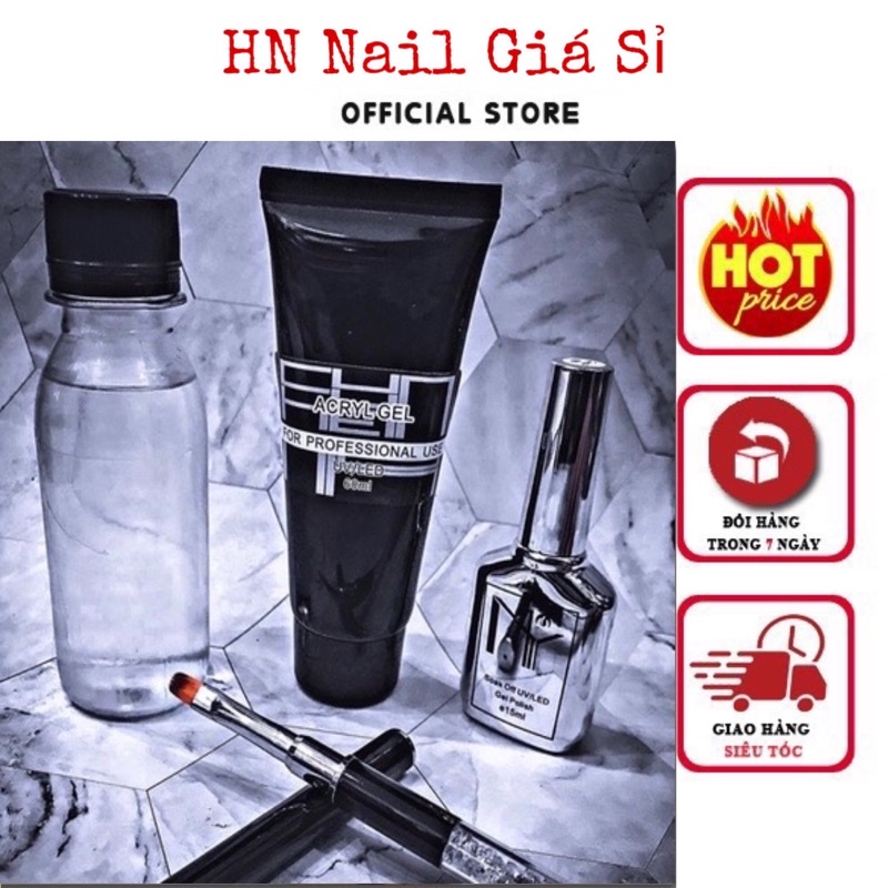 Gel đắp móng,nối dài móng,nuôi móng thật màu clear MC chính hãng tuýp 60ml
