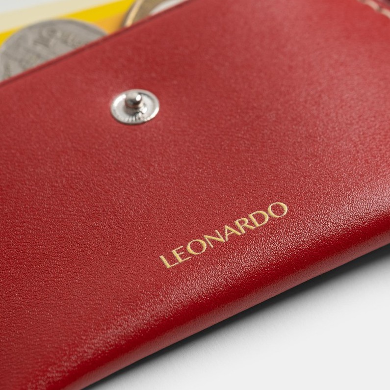 Ví nữ Card Layla da Nappa nhập khẩu thương hiệu Leonardo