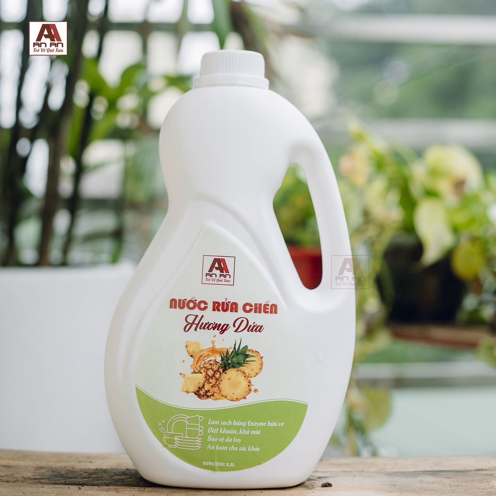 Nước Rửa Chén Hữu Cơ Hương Dứa An An 2200ML