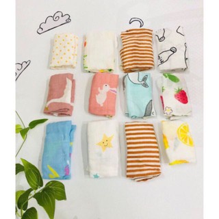 Set 3 khăn sữa Muslin tree