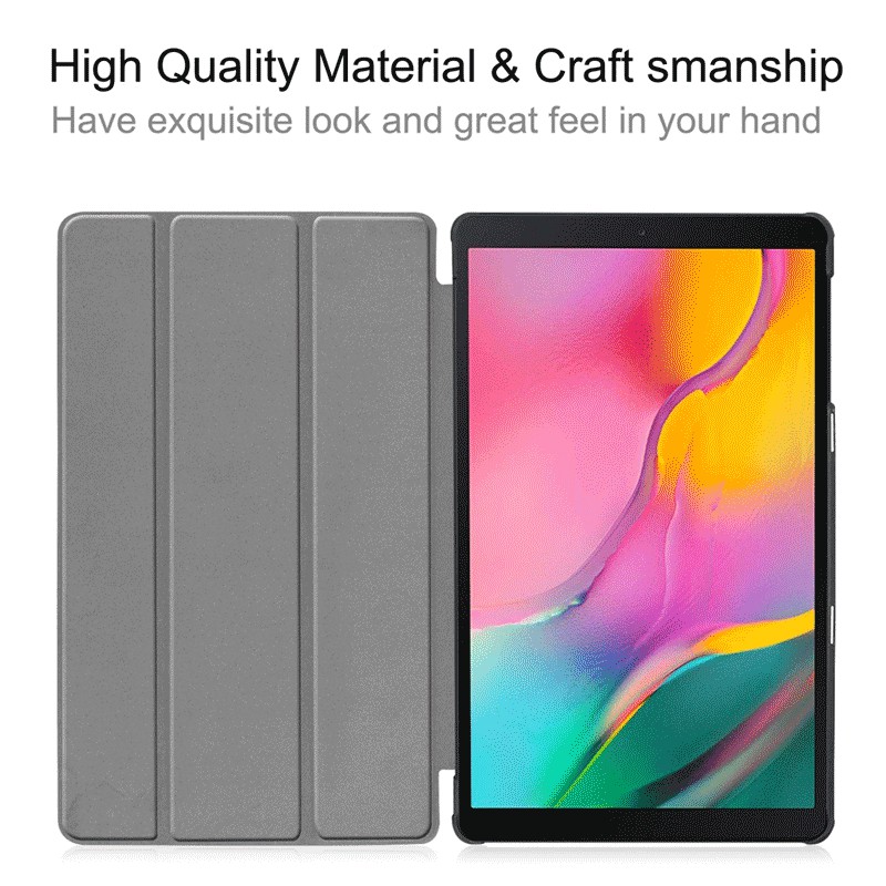 Bao da máy tính bảng nắp gập làm giá đỡ thông minh cho Samsung Galaxy Tab A 8.0 2019 T290 T295 T297