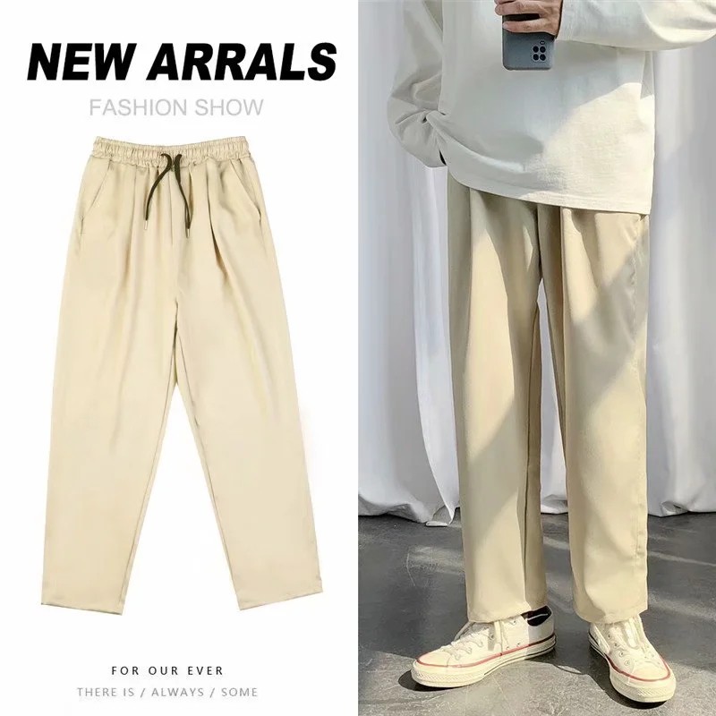 Quần dài màu trơn đơn giản dễ phối đồ dành cho nam có size S-3XL | BigBuy360 - bigbuy360.vn