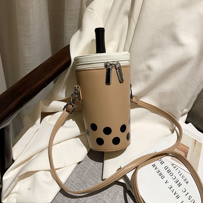 Túi Đeo Chéo Hình Ly Trà Sữa Dễ Thương Sáng Tạo Cho Nữ