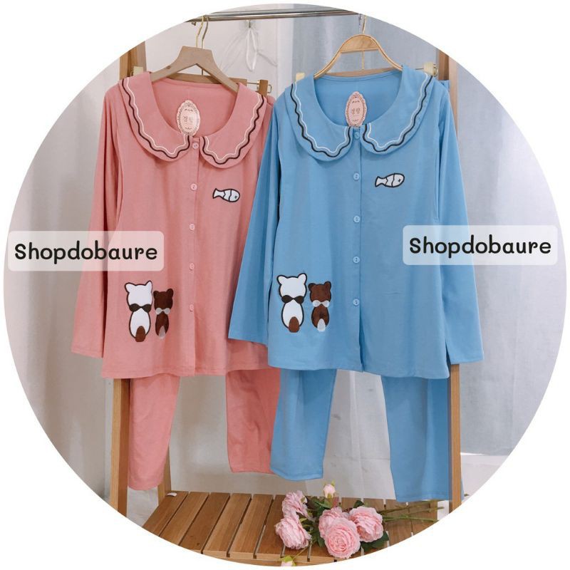 Bộ bầu và cho con bú họa tiết cá xinh bd23