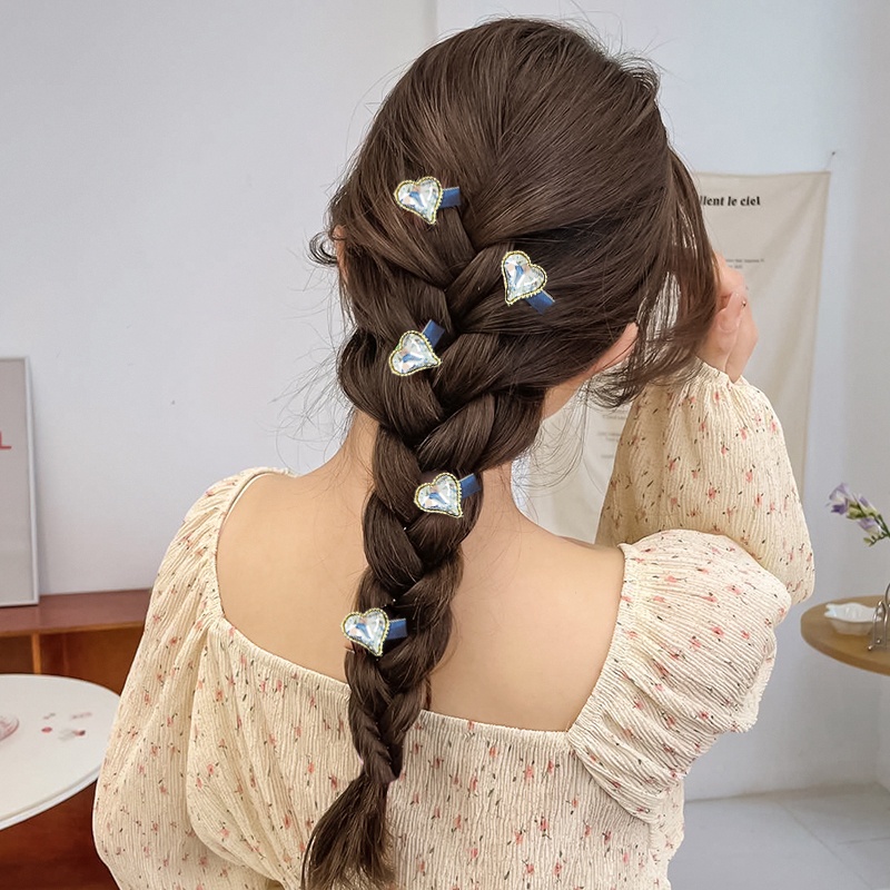 Bộ 5 kẹp tóc Haimeikang hình bông hoa mini phong cách Hàn Quốc xinh xắn cho nữ