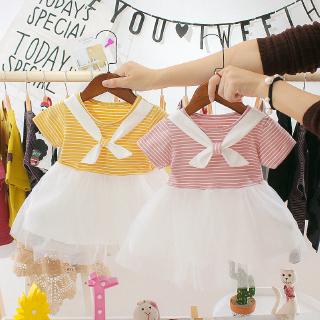 Đầm xòe tulle ngắn tay cho bé gái 0-4 tuổi
