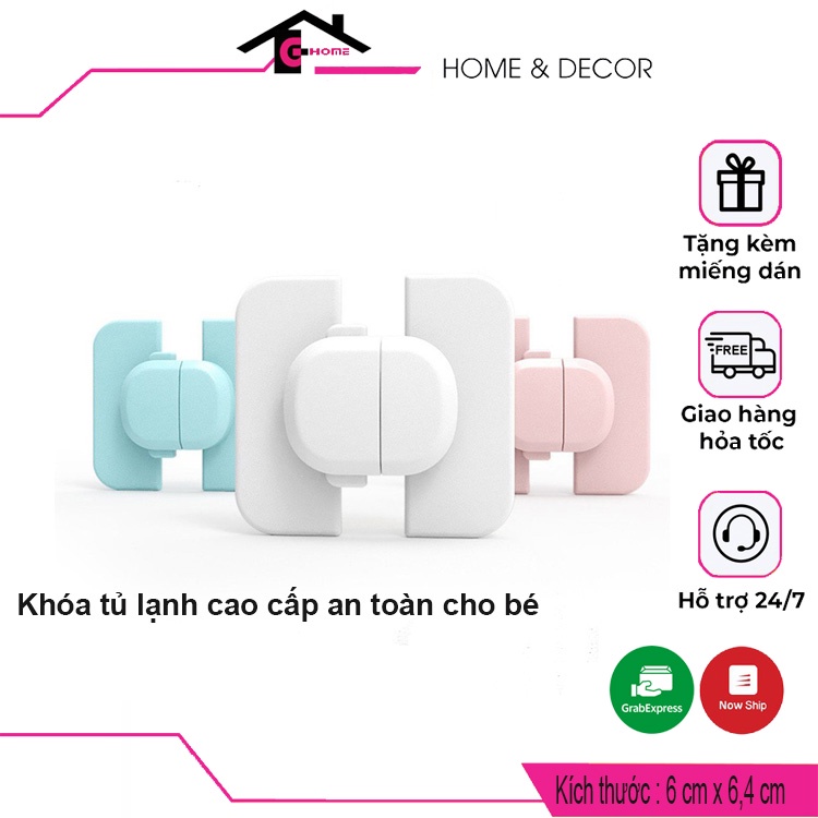 khóa tủ lạnh cao cấp an toàn cho bé, khóa tủ làm việc, ngăn kéo