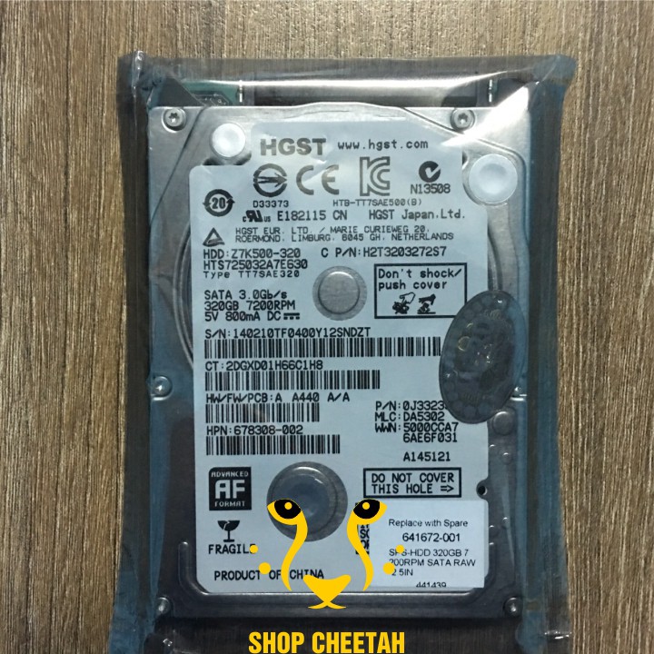 HDD 2.5” Hitachi 320GB (HGST)– Ổ cứng Laptop chính hãng – Bảo hành 12 tháng – Mới 99% – Tháo từ máy nhập khẩu