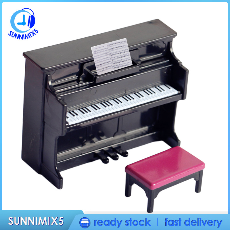 Đàn Piano Mini Cho Nhà Búp Bê Tỉ Lệ 1 / 12 1 / 6