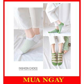 Tất Nữ Cổ Ngắn Phong Cách Xanh Trẻ Trung TN63