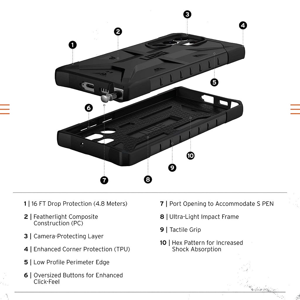 Ốp Điện Thoại UAG Cho Samsung Galaxy S21 Ultra / Galaxy S21 + Plus / Galaxy S22 / Galaxy S22 Ultra / Galaxy S23 + Plus / Galaxy S23
