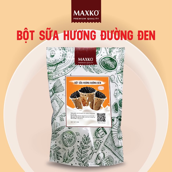 Bột Sữa Hương ĐƯỜNG ĐEN dùng pha chế trà sữa, túi 1KG