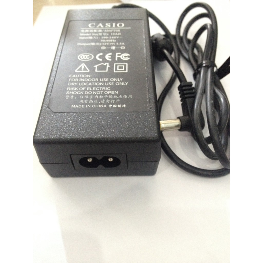 Adapter cho đàn Organ Casio 12V 1.5A chính hãng