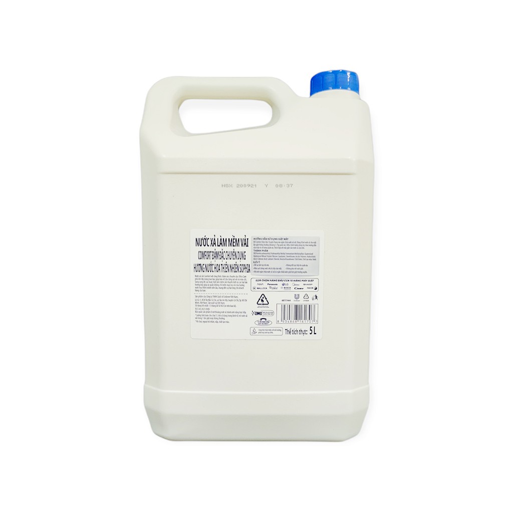 Nước Xả Comfort Chuyên Dụng Làm Mềm Vải Hương Nước Hoa Sophia  Can 5 Lít
