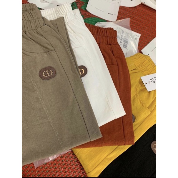 Quần bagyy đũi, quần bagyy nữ  có logo lưng thun bigsize