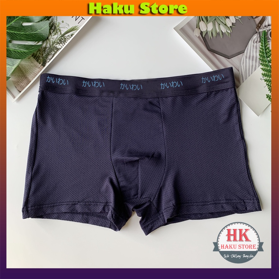 Quần sịp đùi Nam thông hơi cao cấp lỗ nhỏ hàng VNXK, Quần sịp lưới nam thông hơi mát lạnh co giãn 4 chiều kháng khuẩn