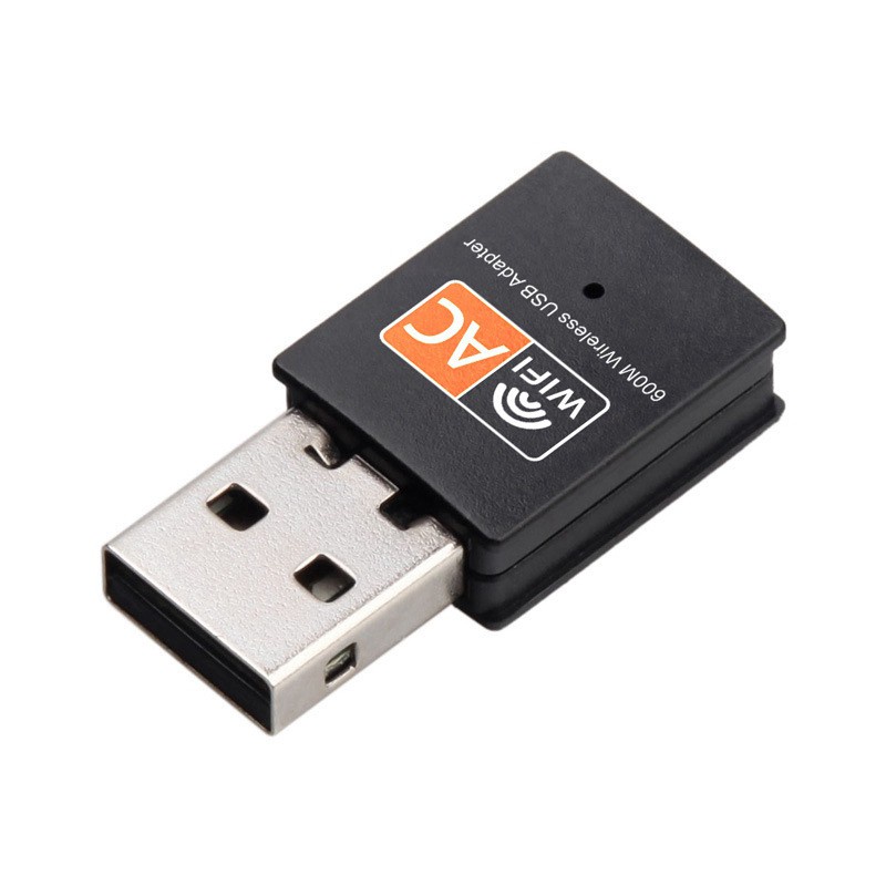 USB WiFi Adapter 2.4GHz 5GHz Dual Band 600Mbps Wireless Network Card