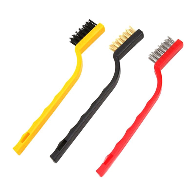 3 bàn chải vệ sinh bếp gas bằng sợi kim loại