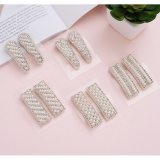 kẹp tóc đính kim và hạt nhiều kiểu dáng