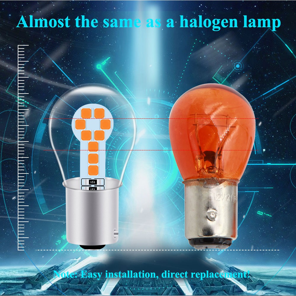 Đèn LED Kevanly 1156 1157 15V P21W Ba15S Dành Cho Xe Hơi
