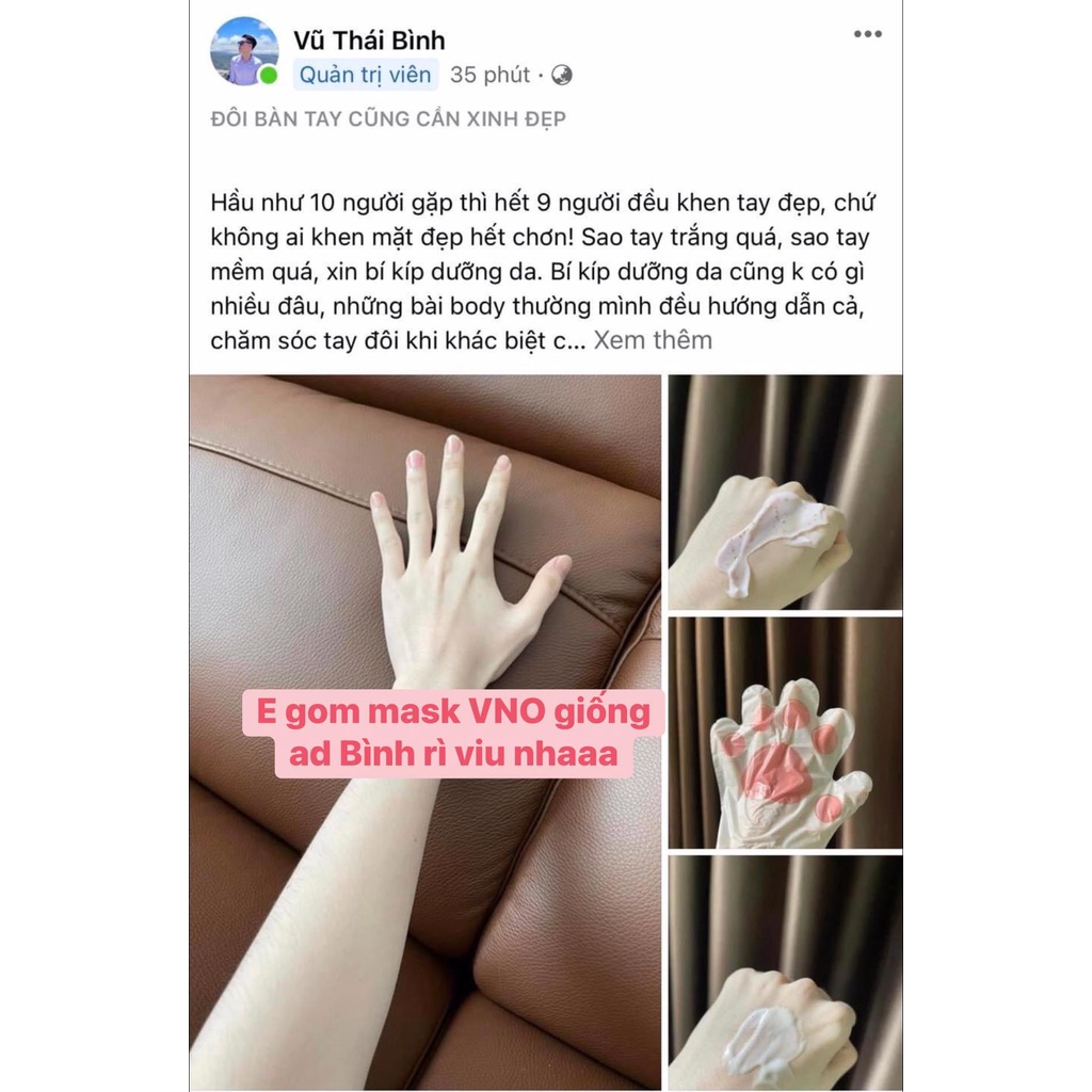 Combo 20 mask tay chân VNO