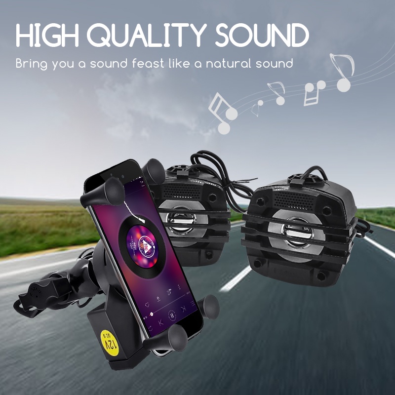 Loa Bluetooth 5.0 2.5inch 40W Chống Thấm Nước Kèm Giá Đỡ Sạc Điện Thoại / Máy Nghe Nhạc Mp3