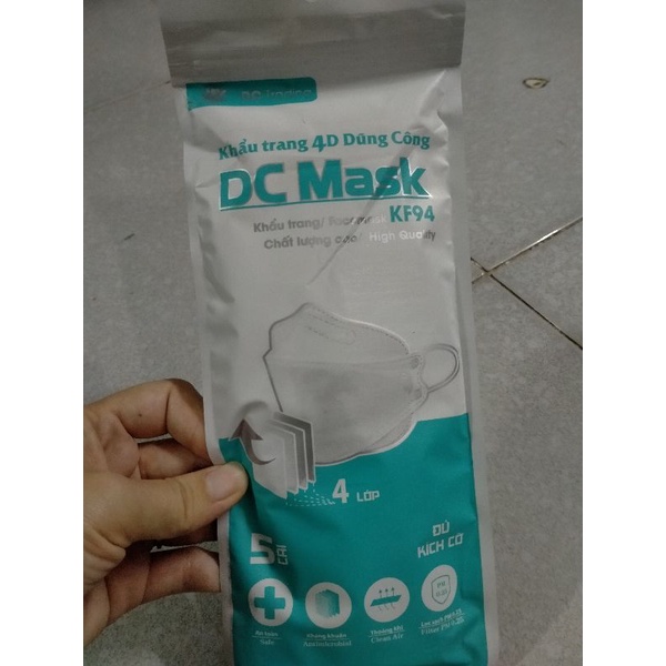 [5 cái] Khẩu trang 4D DC Mask KF94 (giao túi 5 hoặc 10) | BigBuy360 - bigbuy360.vn