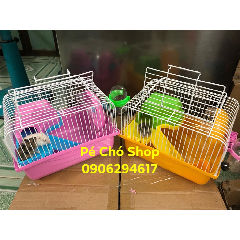 Lồng hamster size Trung kèm tầng lửng cho hamster.