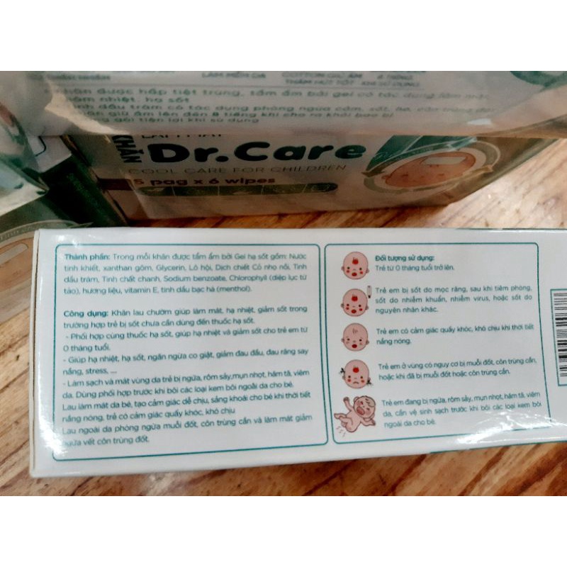 ✅ KHĂN LAU HẠ SỐT DR.CARE