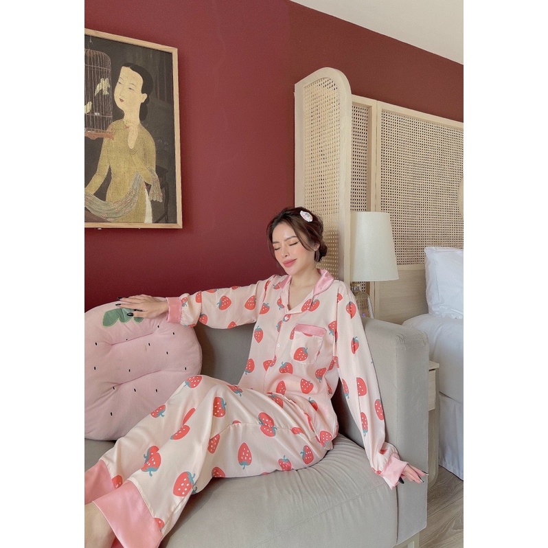 Bộ Pizama Tay Dài Quần Dài