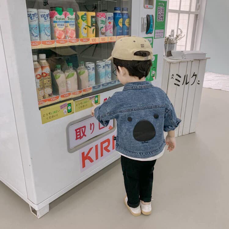 Áo khoác bò hình Mặt Cún cho bé 10-21kg