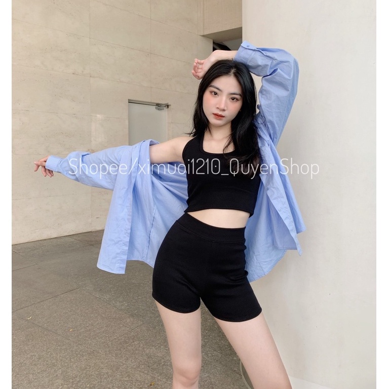Quần Knit Short_Quần Đùi Trendy_Chất Thun Borip Trẻ Trung Năng Động [Video+Ảnh Thât] Quyen Shop
