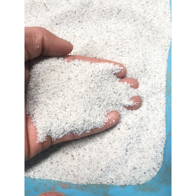 1kg Cát trắng Thạch Anh Thuỷ Sinh siêu sạch size to