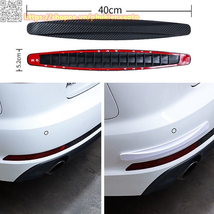 Set 2 miếng dán góc xe hơi bảo vệ chống trầy xước va đập