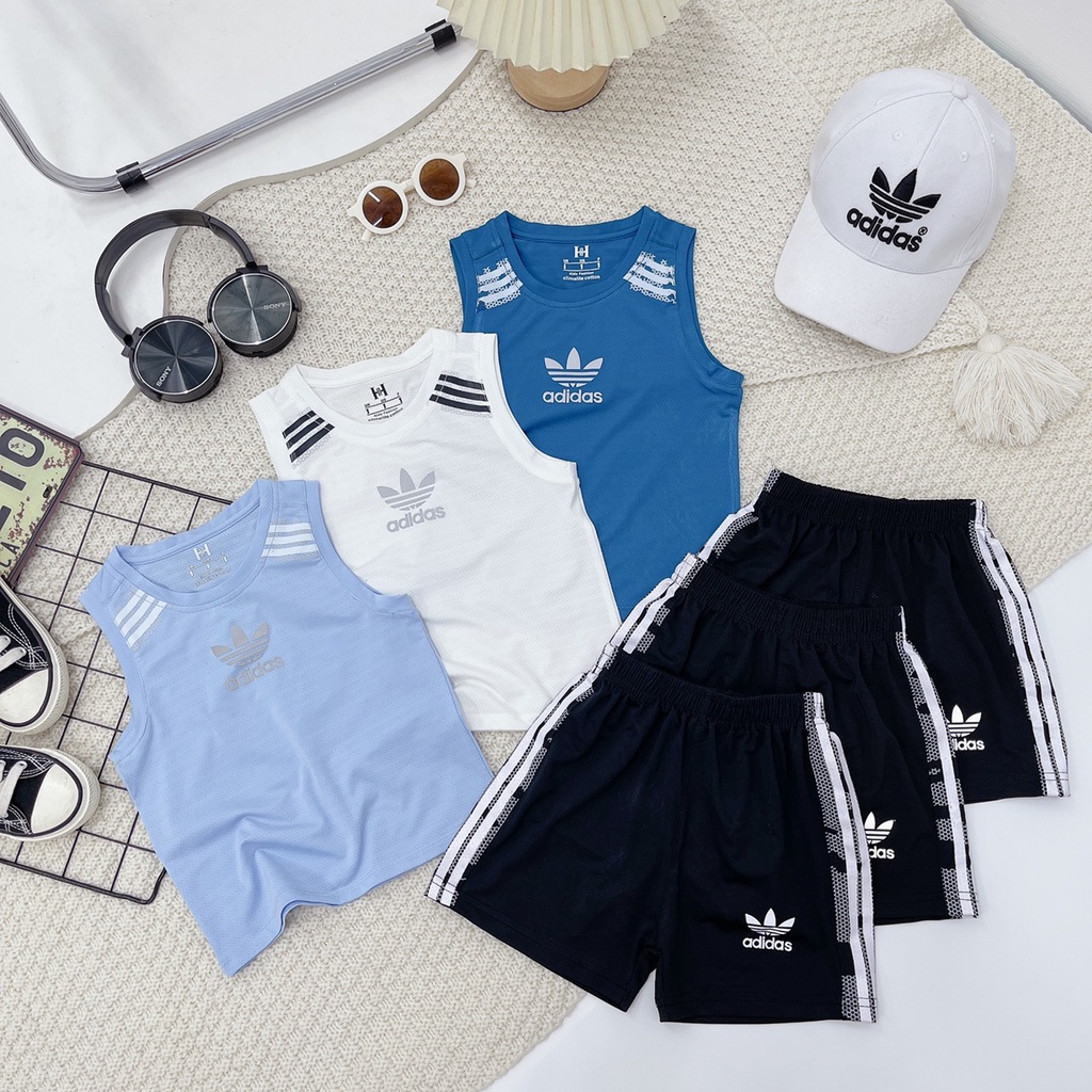 Đồ bộ cho bé bộ thể thao ba lỗ thông hơi cho bé trai 16-26 kg - VyVy Kids